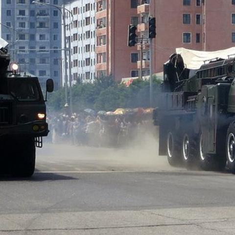 North Korea's ballistic missile, North Korea Victory Day, 2013 (Stefan Krasowski)
