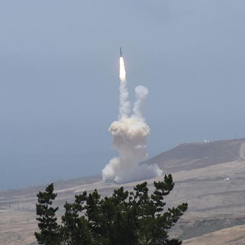 A long-range ground-based interceptor successfully intercepted an ICBM target launched from the U.S. Army’s Reagan Test Site. This was the first live-fire test event against an ICBM-class target (Missile Defense Agency, U.S. Department of Defense)