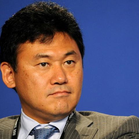 Rakuten CEO Hiroshi Mikitani at the 37th G-8 Summit, May 26, 2011 (Photo: Guillaume Paumier)