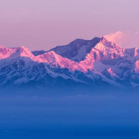 Sunrise on the Himalayas (Photo by Alexander W. Helin)