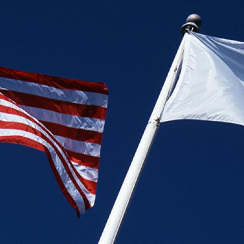 US and Japanese flags (photo by: Richard Cummins)