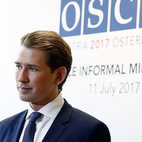 Sebastian Kurz at the OSCE Conference, July 11, 2017 (image credit: OSZE 2017 Mauerbach)