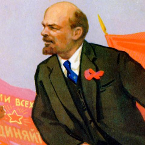 Portrait of Soviet Communist Part founder Vladimir Lenin (Hulton Archive)