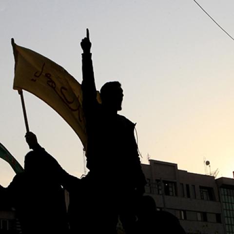Iranians protest in Tehran, December 30, 2017 (Stringer/Anadolu Agency/Getty Images)