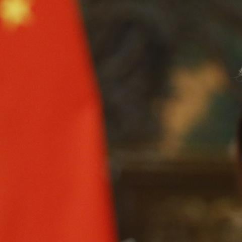 President Trump attends bilateral meeting in China, November 9, 2017 (Thomas Peter-Pool/Getty Images)