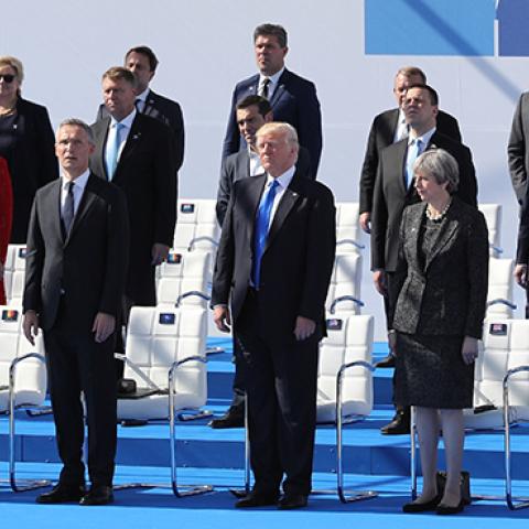 Group photo at the NATO summit in Brussels, May 25, 2018 (Dan Kitwood - WPA Pool/Getty Images)