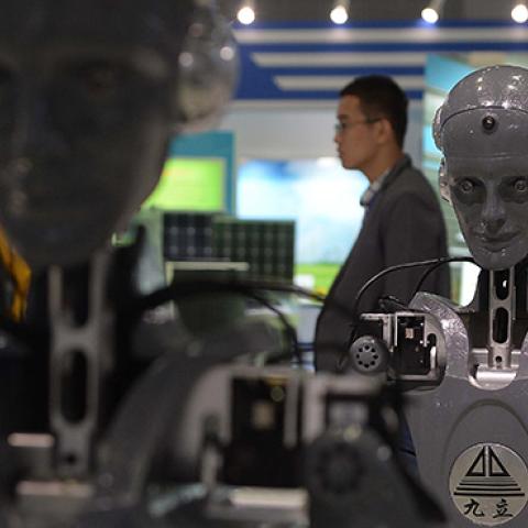 China International Industry Fair in Shanghai, November 2, 2015 (VCG/VCG via Getty Images)