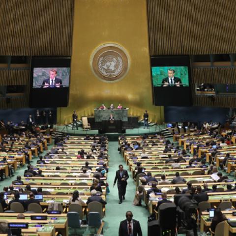 The United Nations General Assembly on September 25, 2018 (John Moore/Getty Images)