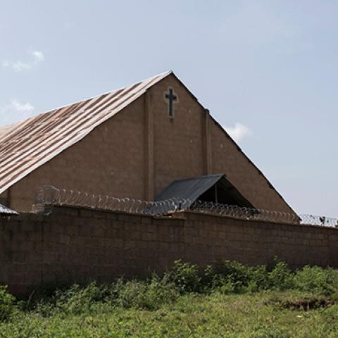 Church in Ganaropp village in the Barikin Ladi area, Nigeria, June 27, 2018 (STEFAN HEUNIS/AFP/Getty Images)
