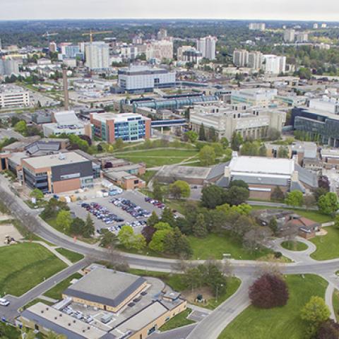 Aerial view of University of Waterloo campus (Photo Credit: Wei Fang/Getty Images)
