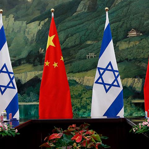Chinese President Xi Jinping meets with Israeli Prime Minister Benjamin Netanyahu on May 9, 2013 in Beijing. Kim Kyung-Hoon-Pool/Getty Images.