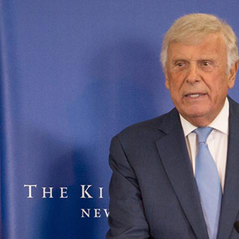 Herb London Delivers a Lecture, “A Defense of Western Civilization,” at The King’s College on March 12, 2018 (Photo Credit: The King's College)