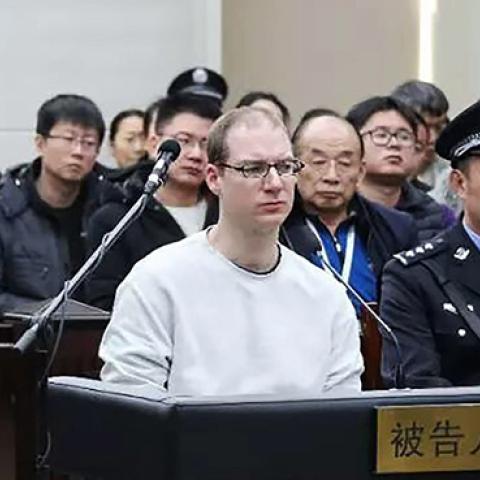 Robert Lloyd Schellenberg was given the death penalty by a Chinese court on Monday. He had appealed a 15-year prison sentence for drug smuggling. (Intermediate Peoples’ Court of Dalian/GETTY IMAGES)