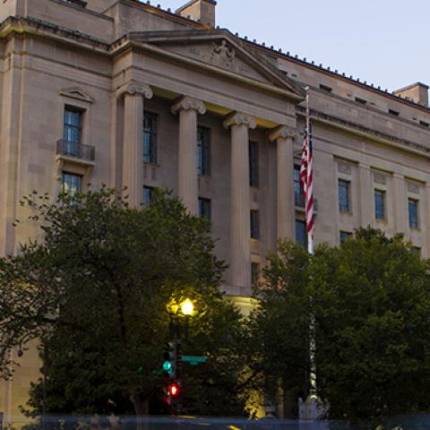 The Robert F. Kennedy Department of Justice building in Washington, D.C. (GETTY IMAGES)