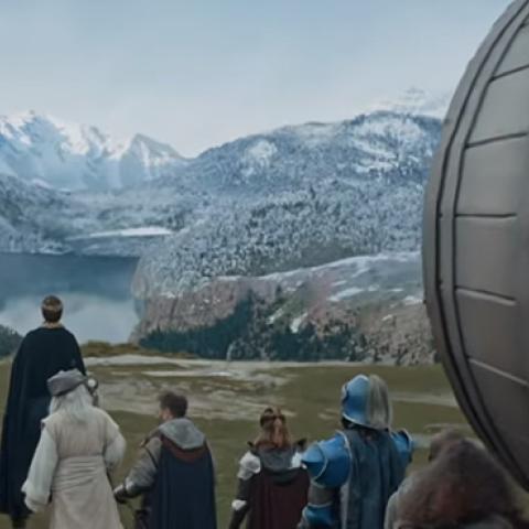 An image from Bud Light's Super Bowl commercial in which Anheuser-Busch poked competitors Miller and Coors for use of corn syrup in their brewing process. (ANHEUSER-BUSCH)