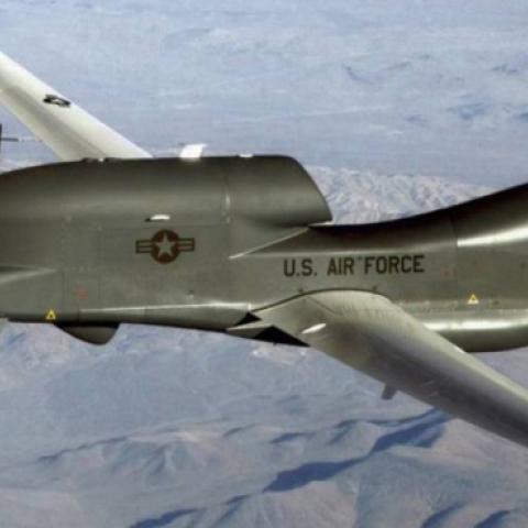 An RQ-4 Global Hawk unmanned aircraft, June 20. (US Air Force)