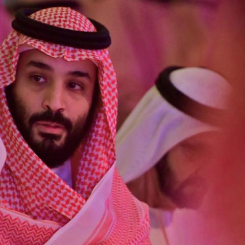 Saudi Crown Prince Mohammed bin Salman arrives at the Future Investment Initiative FII conference in the Saudi capital Riyadh. (GIUSEPPE CACACE/AFP/Getty Images)