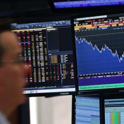 Traders work on the floor of the New York Stock Exchange as Wall Street continues to worry about future inflation and rising interest rates. (Spencer Platt/Getty Images)