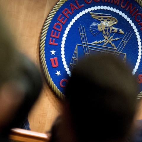 FCC Chairman Ajit Pai listens during a hearing at the Federal Communications Commission on December 14, 2017 in Washington, DC (BRENDAN SMIALOWSKI/AFP/Getty Images)