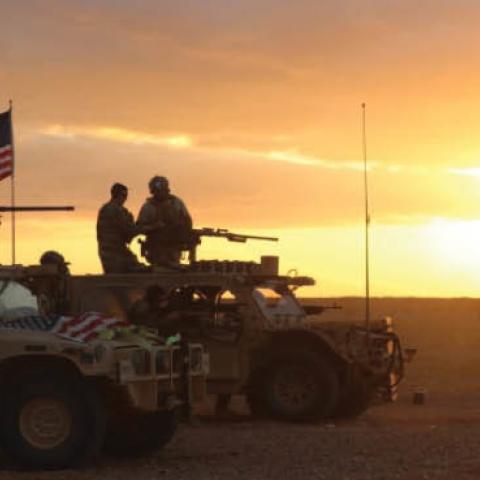 Members of the U.S. Army 5th Special Forces Group (Airborne) in southern Syria, November 22, 2017