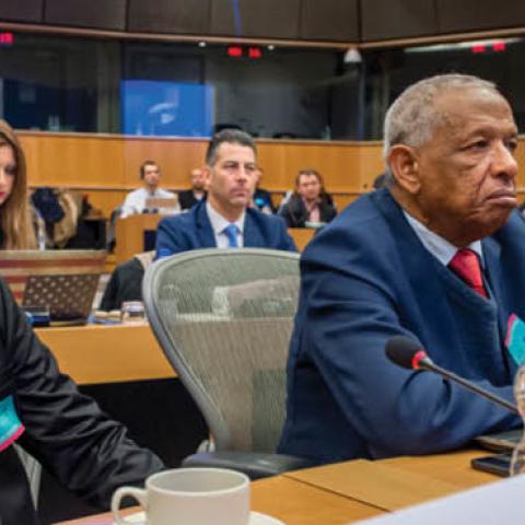 K.H. Yahya Cholil Staquf at the European Parliament