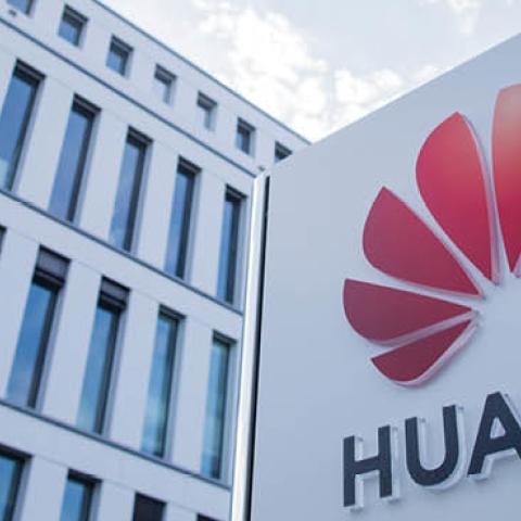 View of the Huawei Germany headquarters.
