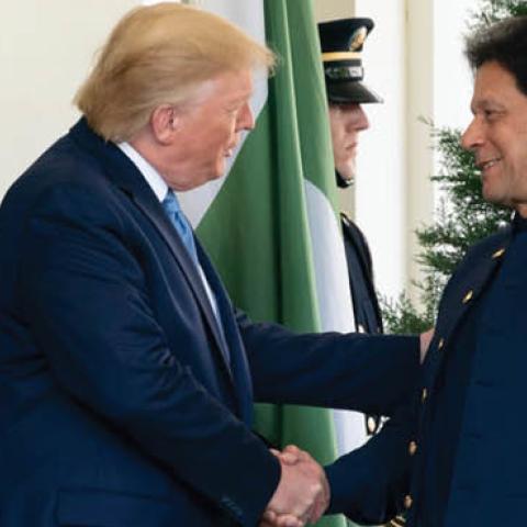 Trump meets Pakistan Prime Minister Imran Khan
