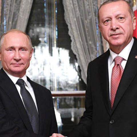 Meeting between Russian President Vladimir Putin and Turkish President Recep Tayyip Erdoğan