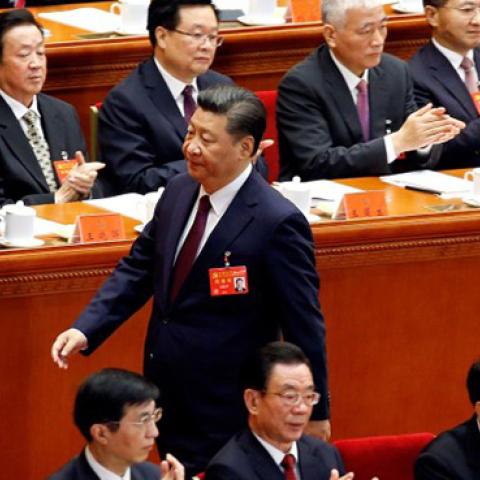 Chinese President Xi Jinping walks towards the stand to deliver his speech during the opening session of the 19th National Congress of the Communist Party of China at the Great Hall of the People in Beijing, China October 18, 2017. (Thomas Peter/Reuters)