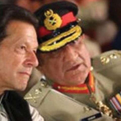 Pakistan PM Imran Khan with Gen Qamar Bajwa