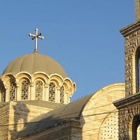 A Greek Orthodox church in Hama, Syria