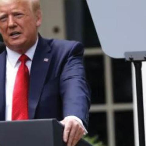 President Trump at the White House