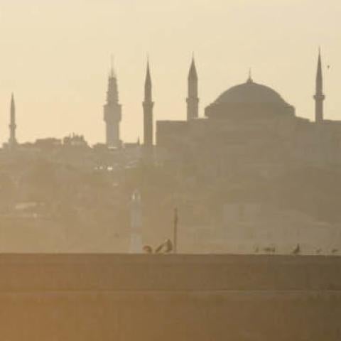 The Hagia Sophia, which was rebuilt for the final time in AD 537 during the reign of Byzantine Emperor Justinian I. Until 1453, it served as the seat of the Eastern Orthodox Church.