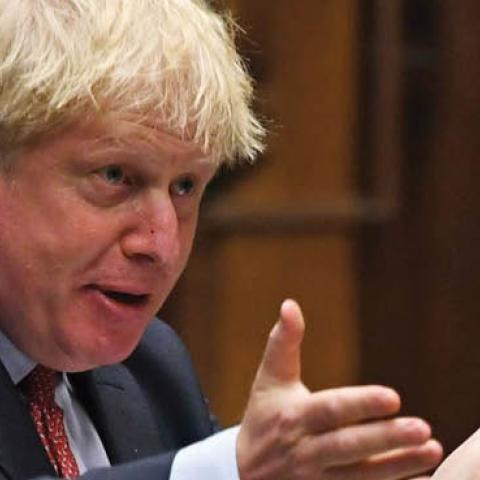 U.K. Prime Minister Boris Johnson in the House of Commons, July 15.