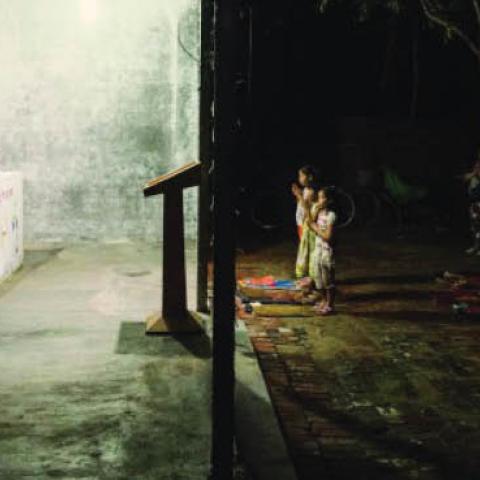 Worshipers at an underground Catholic Mass in Henan Province, China, 2014