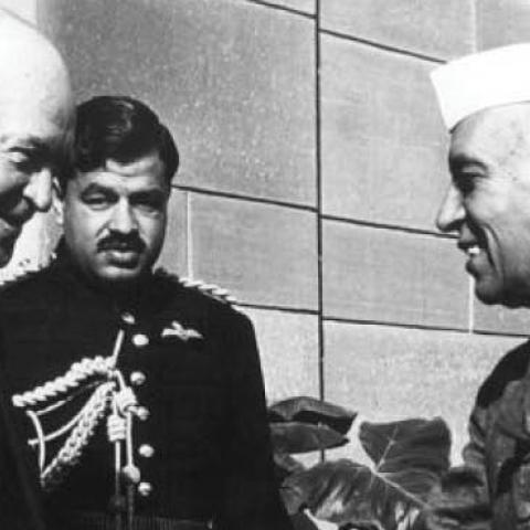US President Dwight D. Eisenhower with former PM Jawaharlal Nehru