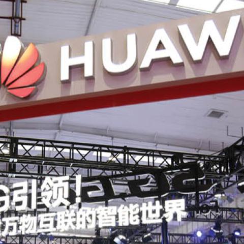 People visit Huawei booth during 2019 World 5G Convention at Beijing Etrong International Exhibition & Convention Center on November 21, 2019 in Beijing, China. 2019 World 5G Convention is held from November 20-23 in Beijing. 
