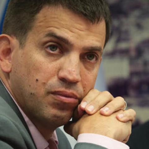 Former director of Israel’s Budgets Department Shaul Meridor at the Finance Ministry in Jerusalem on September 23, 2019. 