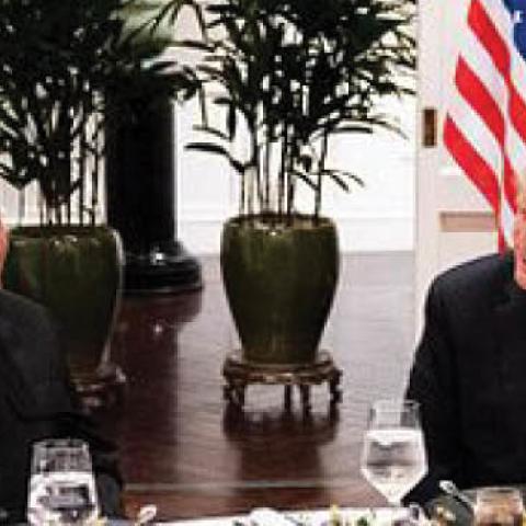 President Donald J. Trump and Kim Jong Un, Chairman of the State Affairs Commission of the Democratic People’s Republic of Korea meet for a social dinner Wednesday, Feb. 27, 2019