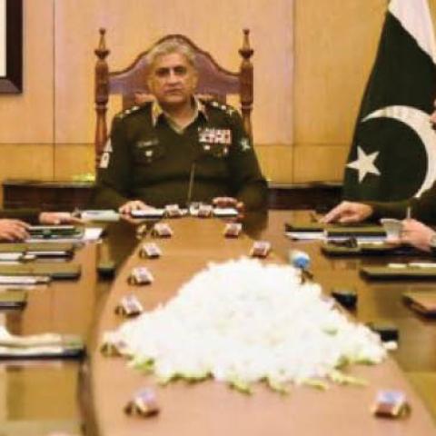 The Pakistani military establishment, headed by Gen. Qamar Javed Bajwa