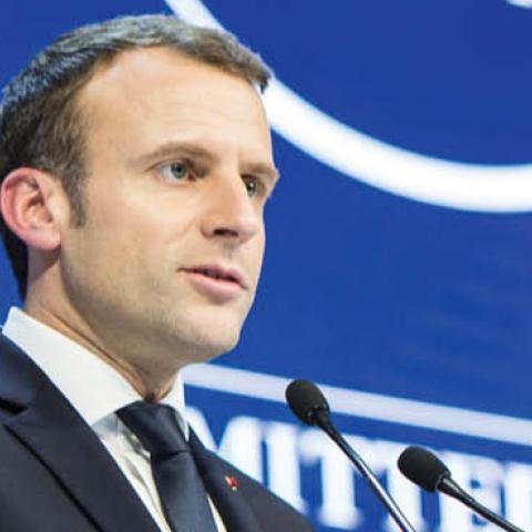 French President Emanuel Macron in 2018. 