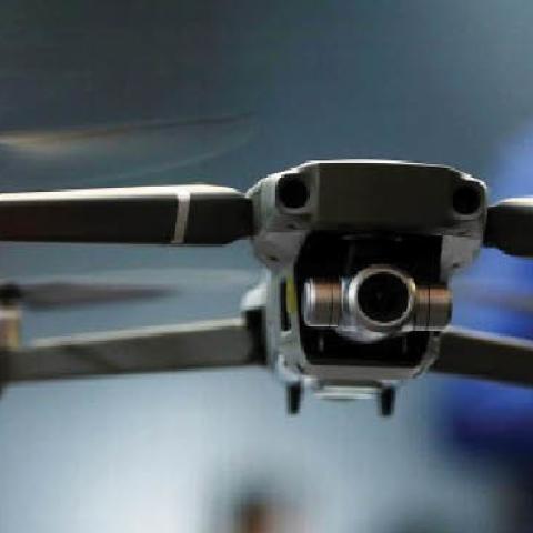 A DJI Mavic 2 Zoom at the Consumer Electronics Show in Las Vegas, Nev., January 9, 2019.