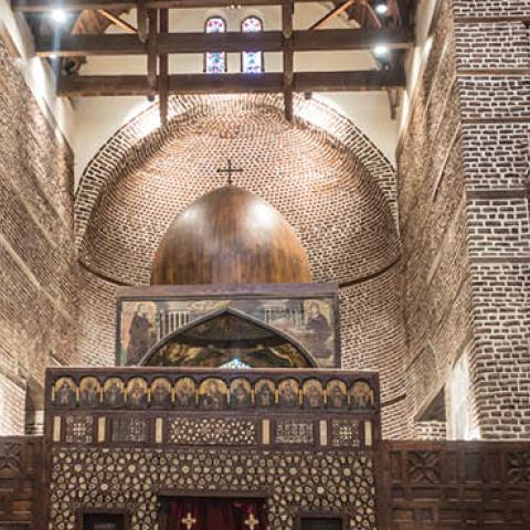 Saints Sergius and Bacchus Church, also known as Abu Serga, Also known as Cavern Church. Coptic Cairo. Egypt. 4th century