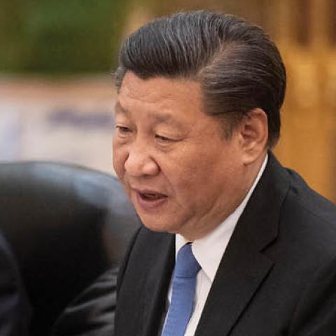 China's President Xi Jinping during a meeting at the Great Hall of the People in Beijing on June 25, 2018. 