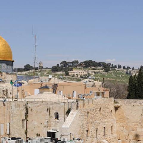 The Western Wall in Jerusalem. The esplanade of the Western Wall, in the Old City of Jerusalem at the foot of the western side of the Temple Mount (Photo by Frédéric Soltan/Corbis via Getty Images)