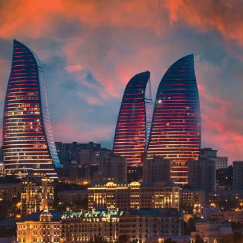 The Flame Towers in Baku, Azerbaijan (Getty Images)