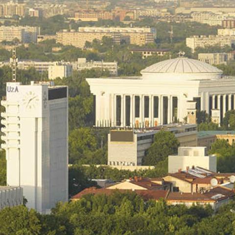 Photo taken on June 4, 2021 shows the city view of Tashkent, Uzbekistan, June 4, 2021. (Photo by Zafar Khalilov/Xinhua via Getty Images)