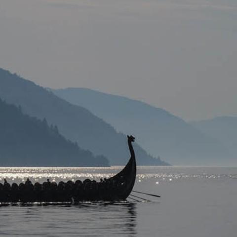 Viking ship in Norway (Unsplash)