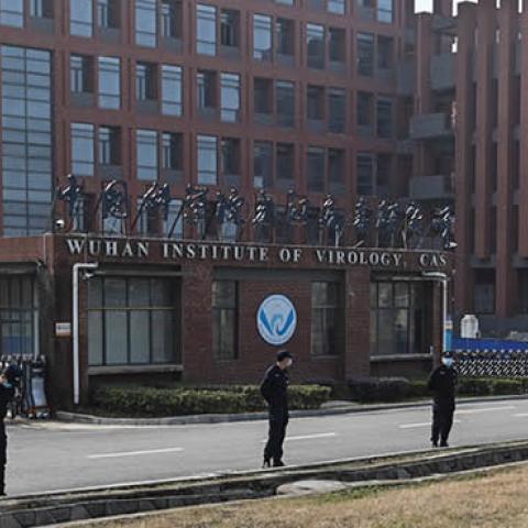 The Wuhan Institute of Virology in Wuhan, in China's central Hubei province, on February 3, 2021 (Getty Images)