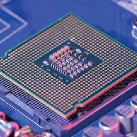 Close up image of a CPU socket and motherboard. (Getty Images)